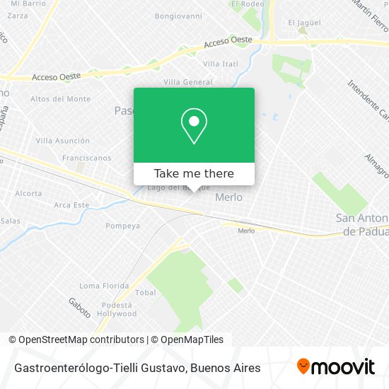 Mapa de Gastroenterólogo-Tielli Gustavo