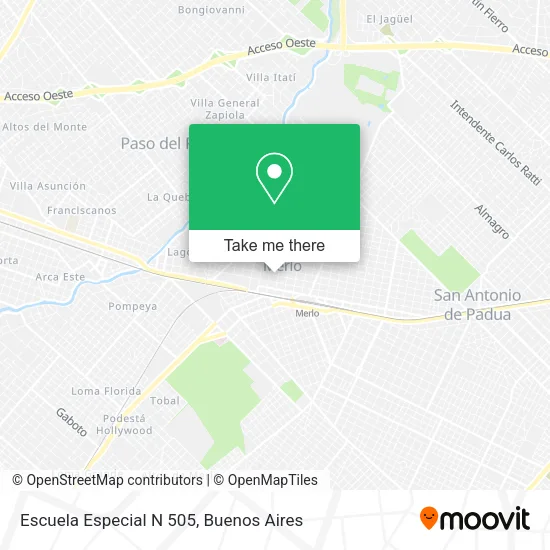 Escuela Especial N 505 map