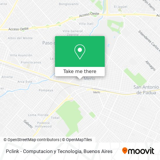 Mapa de Pclink - Computacion y Tecnologia