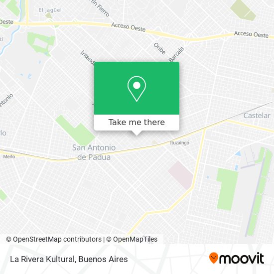 La Rivera Kultural map