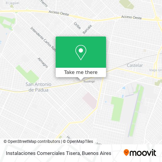 Instalaciones Comerciales Tisera map