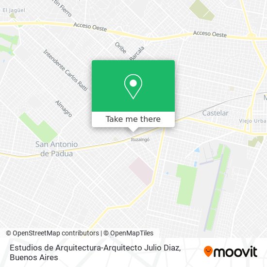 Estudios de Arquitectura-Arquitecto Julio Diaz map