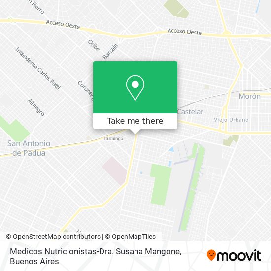 Medicos Nutricionistas-Dra. Susana Mangone map