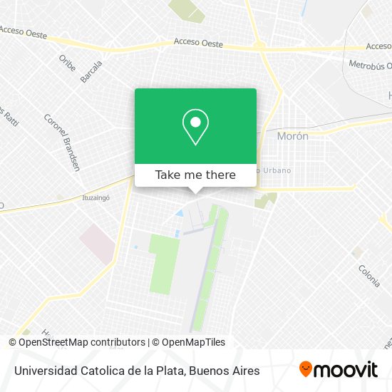 Mapa de Universidad Catolica de la Plata