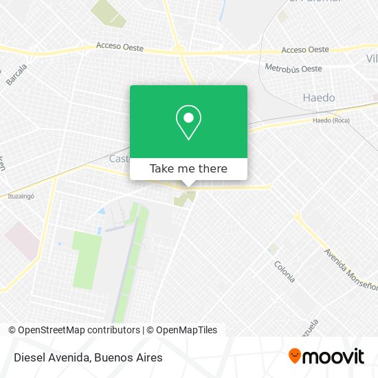 Diesel Avenida map