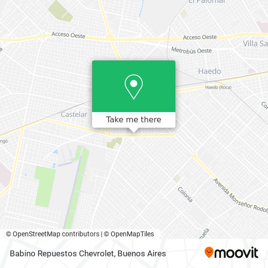 Babino Repuestos Chevrolet map