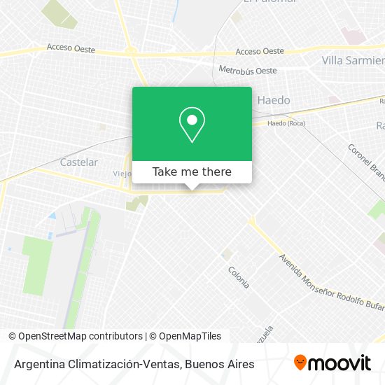 Mapa de Argentina Climatización-Ventas