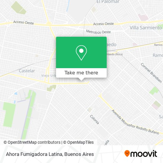 Ahora Fumigadora Latina map