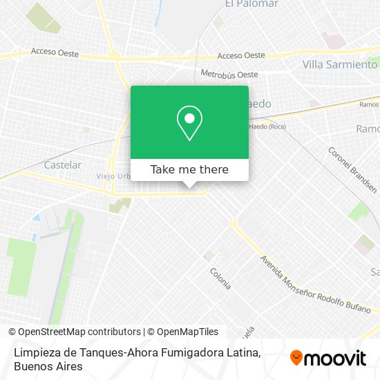 Limpieza de Tanques-Ahora Fumigadora Latina map