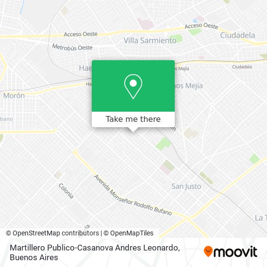 Mapa de Martillero Publico-Casanova Andres Leonardo