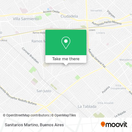 Sanitarios Martino map