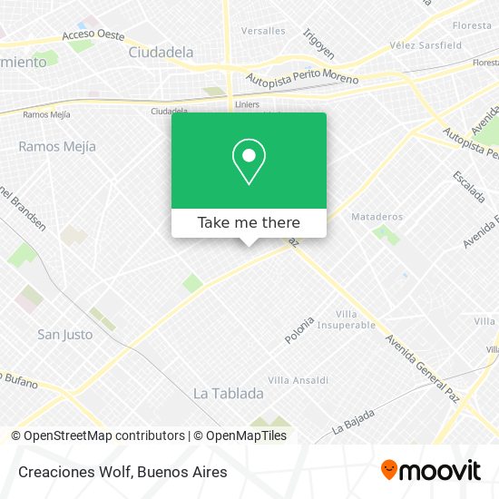 Mapa de Creaciones Wolf