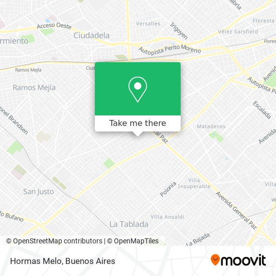 Mapa de Hormas Melo