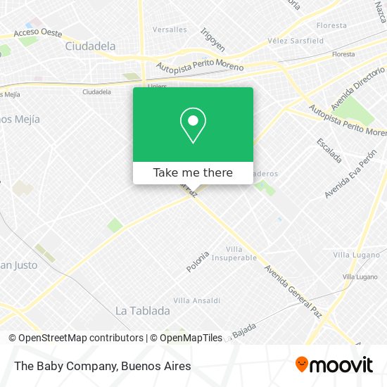 The Baby Company map