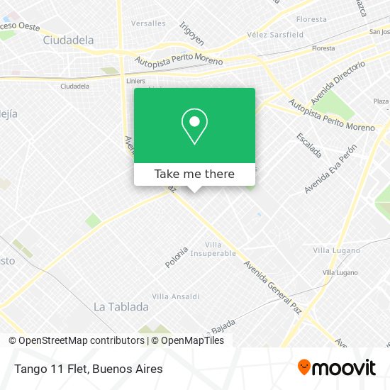 Mapa de Tango 11 Flet