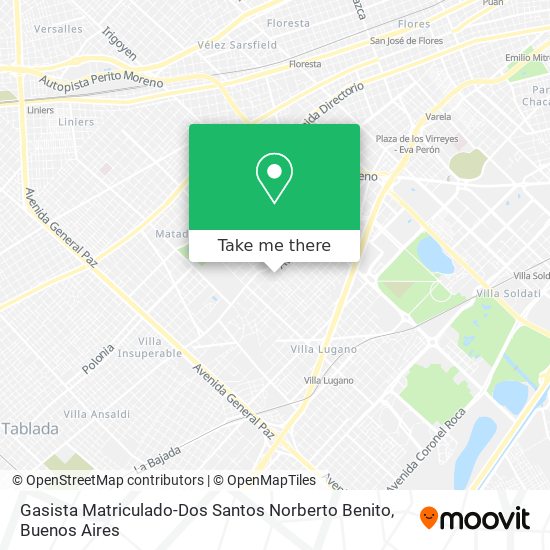 Mapa de Gasista Matriculado-Dos Santos Norberto Benito