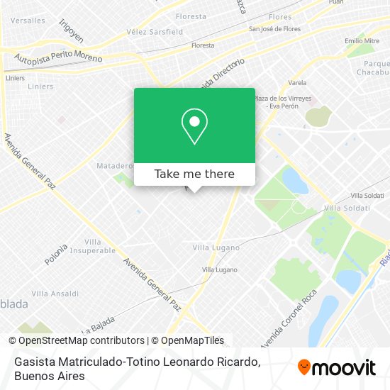 Mapa de Gasista Matriculado-Totino Leonardo Ricardo