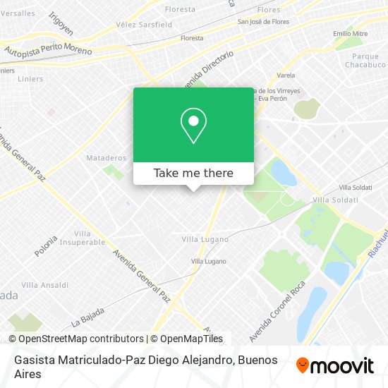 Gasista Matriculado-Paz Diego Alejandro map