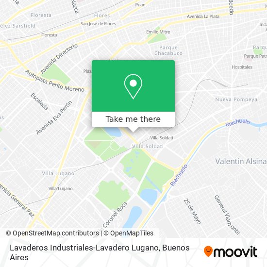 Lavaderos Industriales-Lavadero Lugano map