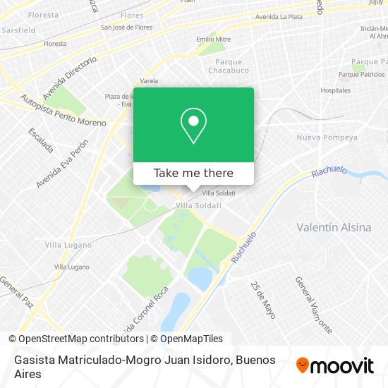 Gasista Matriculado-Mogro Juan Isidoro map