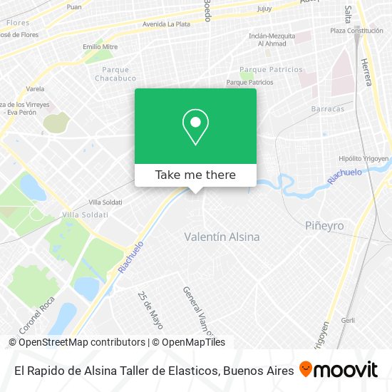 El Rapido de Alsina Taller de Elasticos map