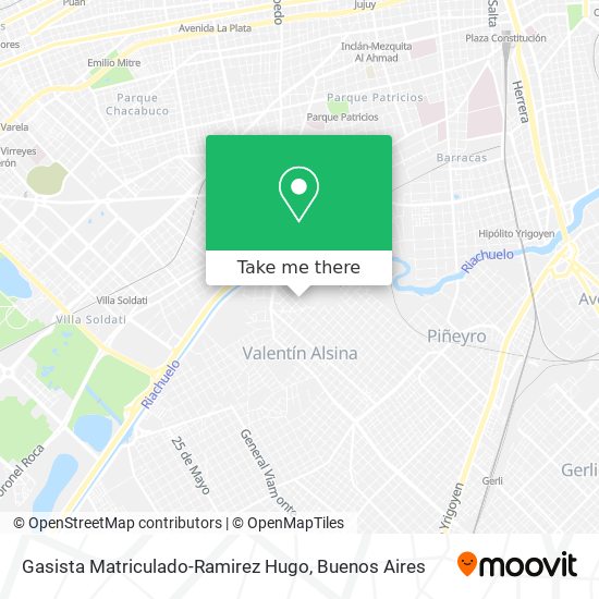 Gasista Matriculado-Ramirez Hugo map