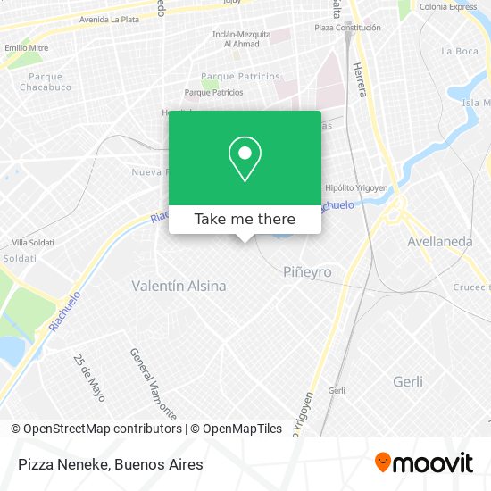 Pizza Neneke map