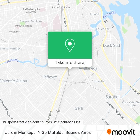 Jardin Municipal N 36 Mafalda map