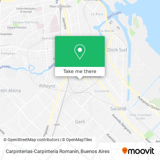 Carpinterias-Carpinteria Romanin map
