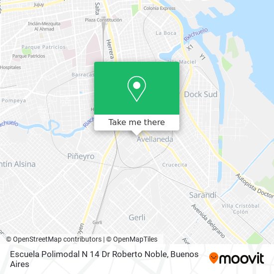 Escuela Polimodal N 14 Dr Roberto Noble map
