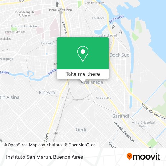 Instituto San Martin map