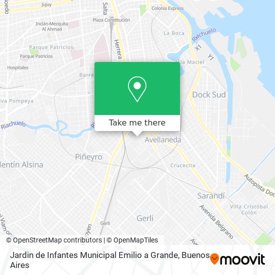 Mapa de Jardin de Infantes Municipal Emilio a Grande