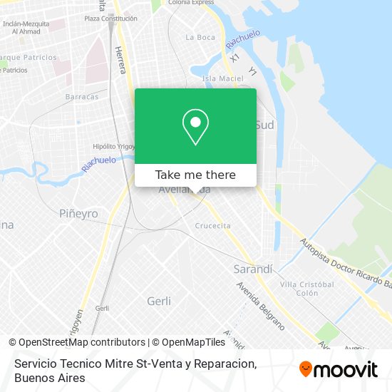 Mapa de Servicio Tecnico Mitre St-Venta y Reparacion