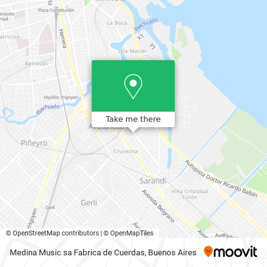 Mapa de Medina Music sa Fabrica de Cuerdas