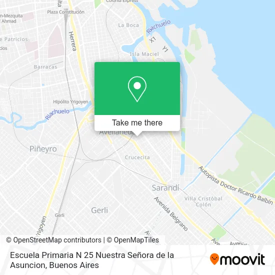 Escuela Primaria N 25 Nuestra Señora de la Asuncion map