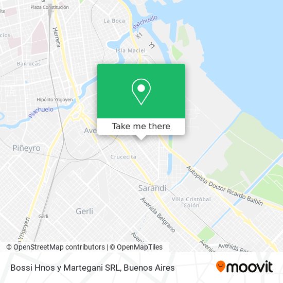 Bossi Hnos y Martegani SRL map