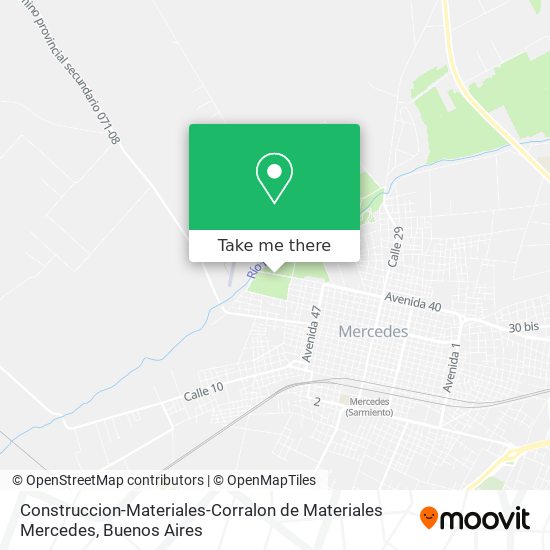 Construccion-Materiales-Corralon de Materiales Mercedes map
