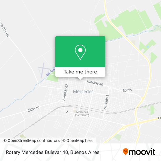 Mapa de Rotary Mercedes Bulevar 40