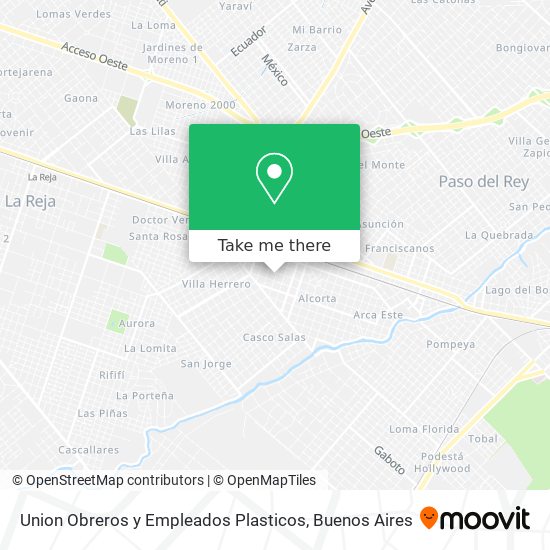 Union Obreros y Empleados Plasticos map