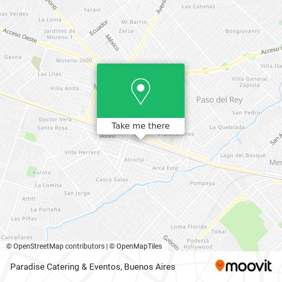 Paradise Catering & Eventos map