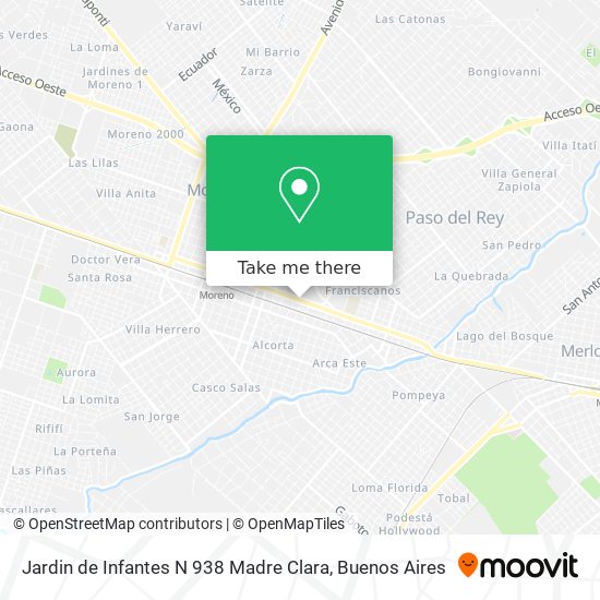 Jardin de Infantes N 938 Madre Clara map