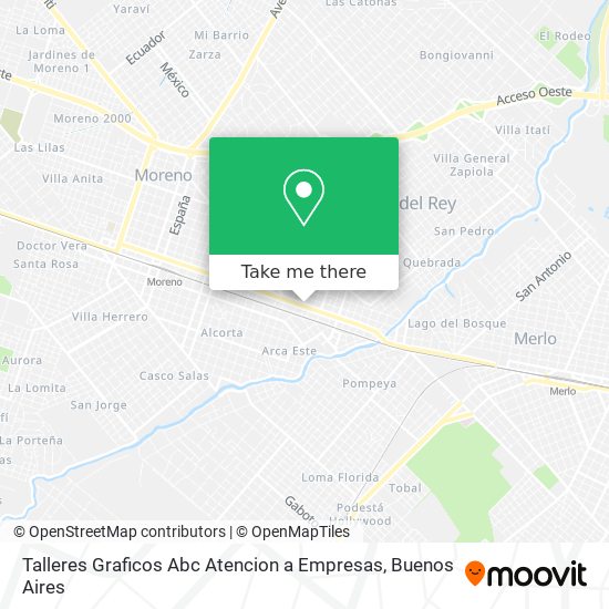 Mapa de Talleres Graficos Abc Atencion a Empresas