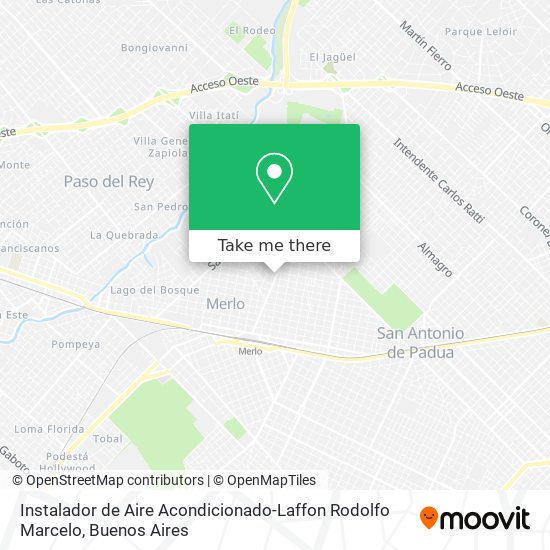 Instalador de Aire Acondicionado-Laffon Rodolfo Marcelo map