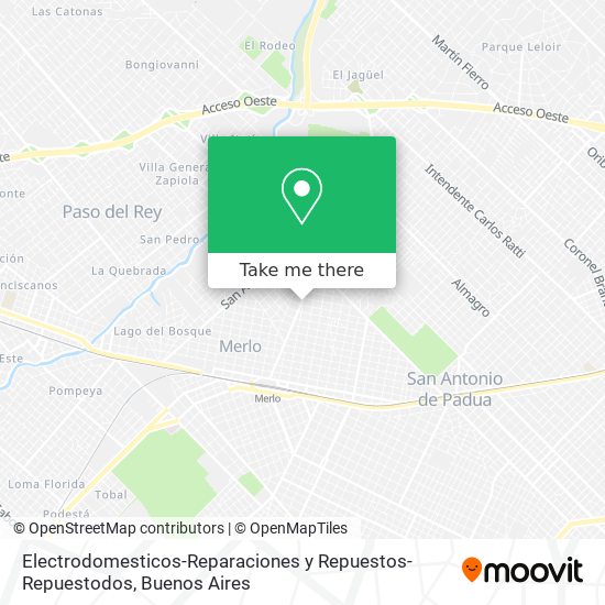 Electrodomesticos-Reparaciones y Repuestos-Repuestodos map