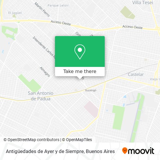 Mapa de Antigüedades de Ayer y de Siempre