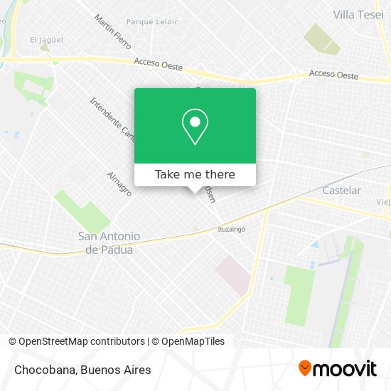 Chocobana map