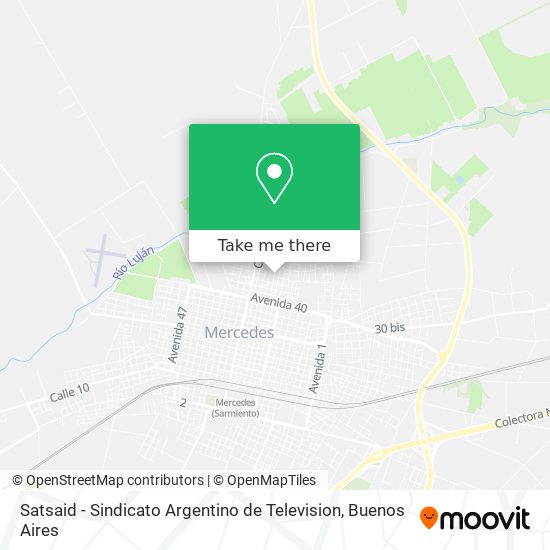 Mapa de Satsaid - Sindicato Argentino de Television