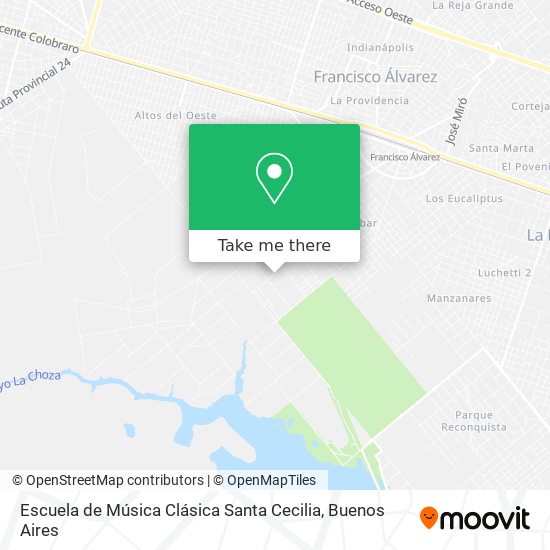 Mapa de Escuela de Música Clásica Santa Cecilia
