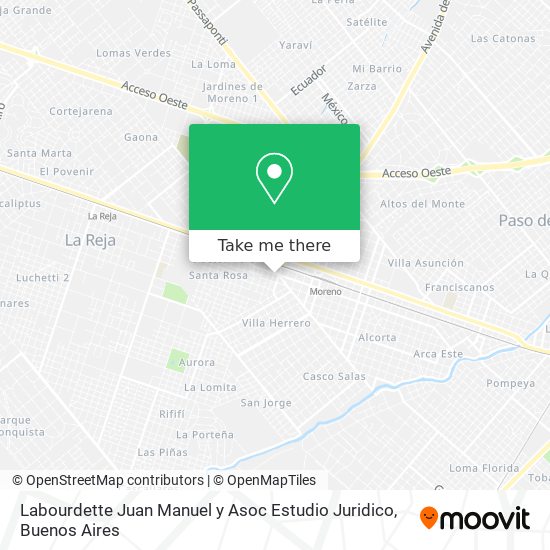 Labourdette Juan Manuel y Asoc Estudio Juridico map