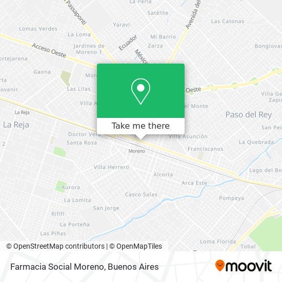 Farmacia Social Moreno map